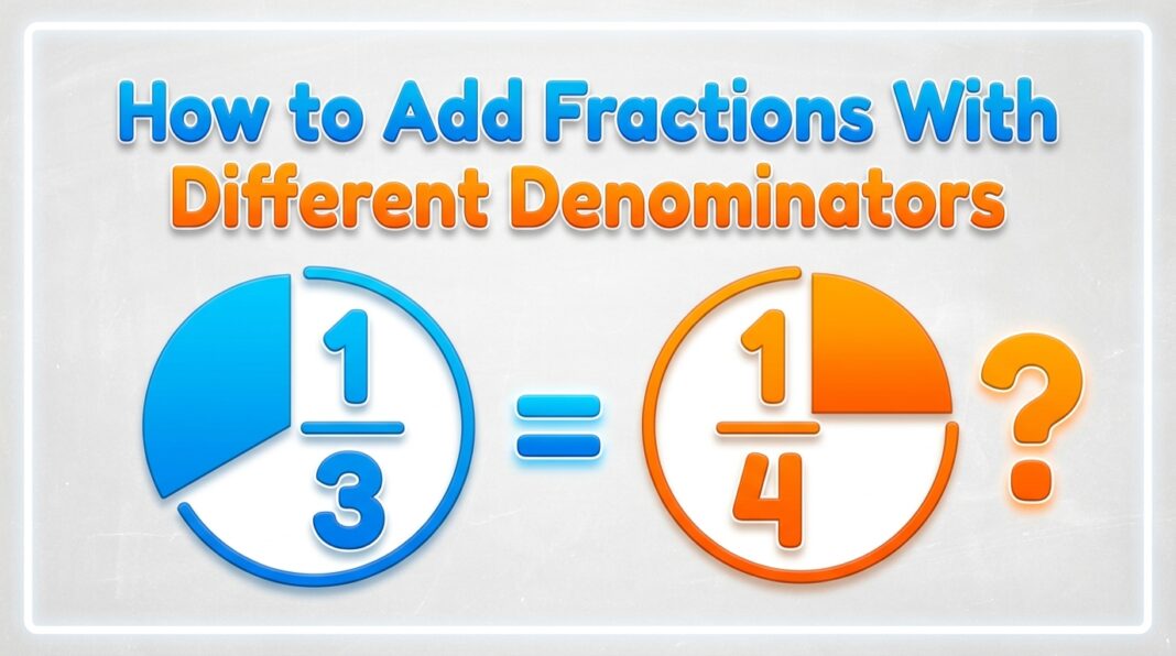 How to Add Fractions With Different Denominators (Step-by-Step)