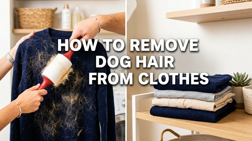 How to Remove Dog Hair from Clothes (Fast & Easy Guide)